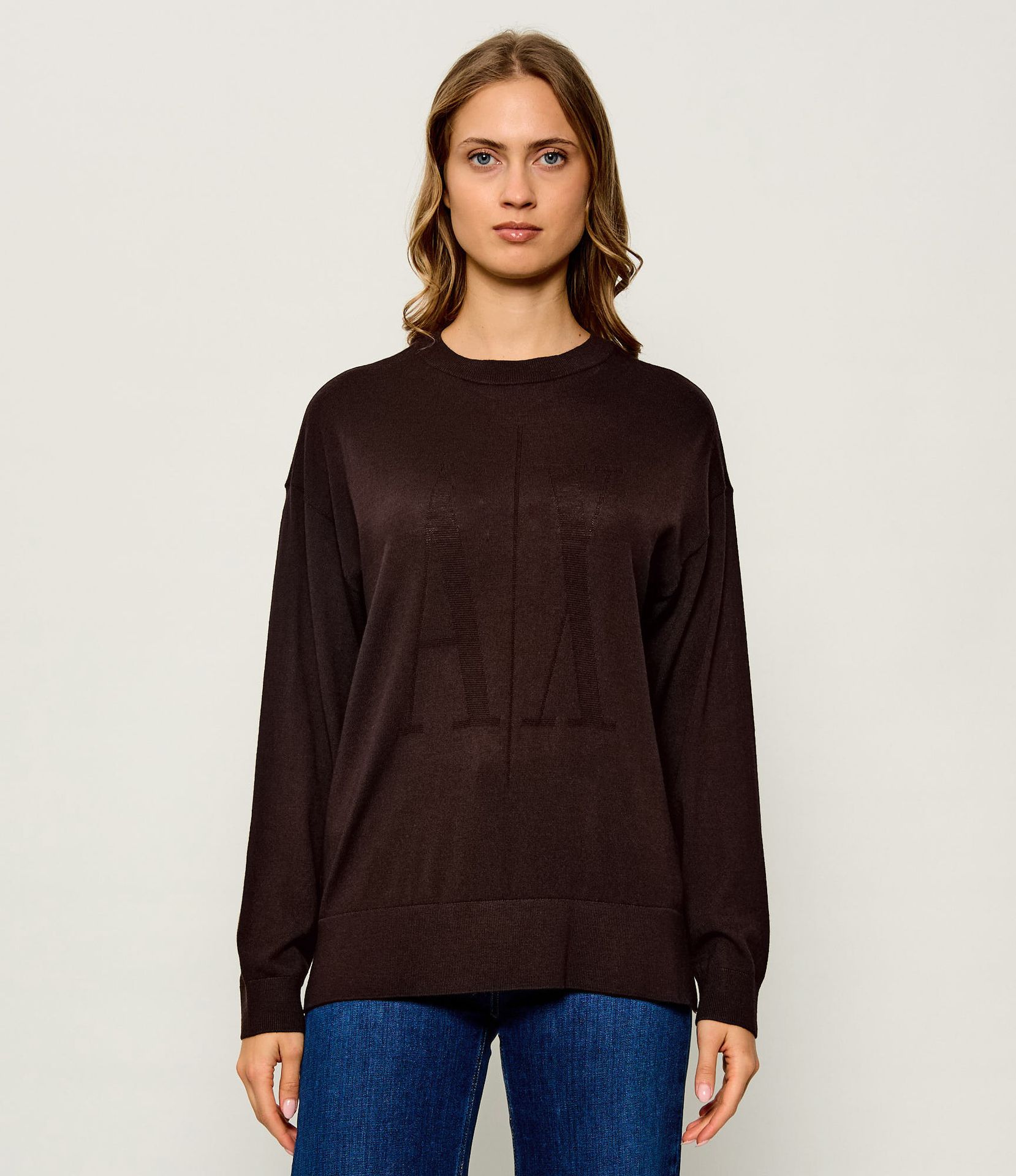 Armani Exchange Wełniany sweter Regular Fit