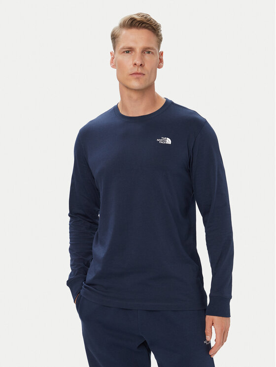 The North Face Longsleeve Evolution Simple Dome NF0A8EU3 Granatowy Regular Fit