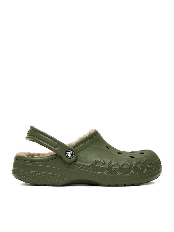 Crocs Klapki C-BAYA LINED CLOG 205969-3TC Zielony