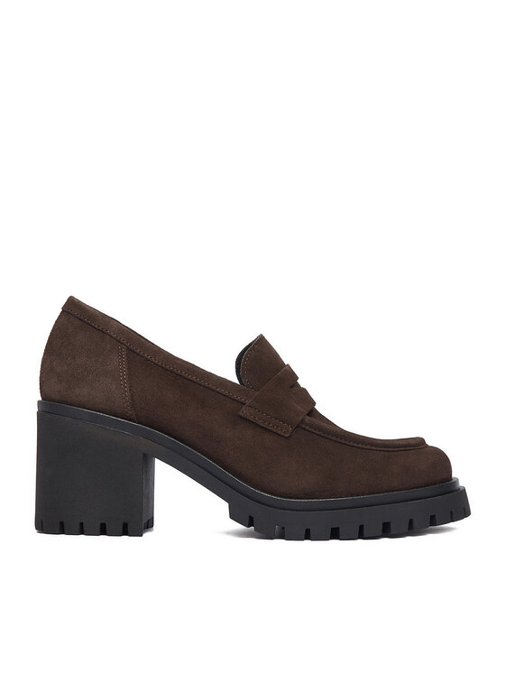 Badura Loafersy GATE-25820LM Brązowy ciemny