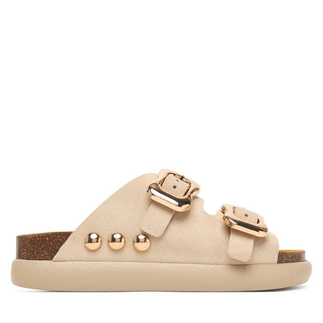 Klapki Scholl Flora 2 Straps Chunky F00812 Beżowy jasny