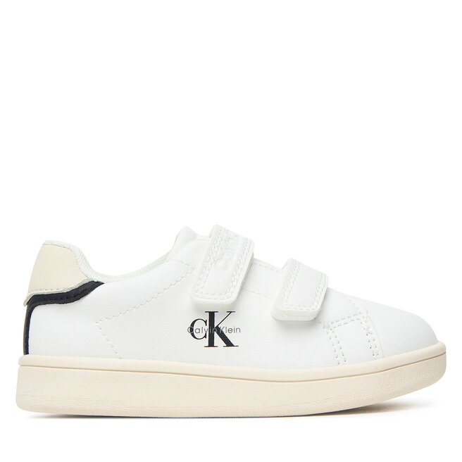Sneakersy Calvin Klein Low Cut Velcro Sneaker V1X9-83440-1355 M Biały