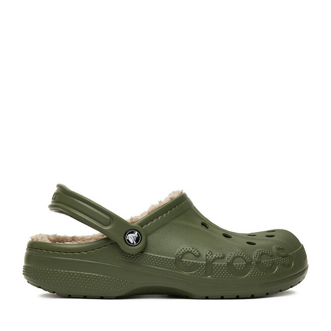 Klapki Crocs C-BAYA LINED CLOG 205969-3TC Zielony