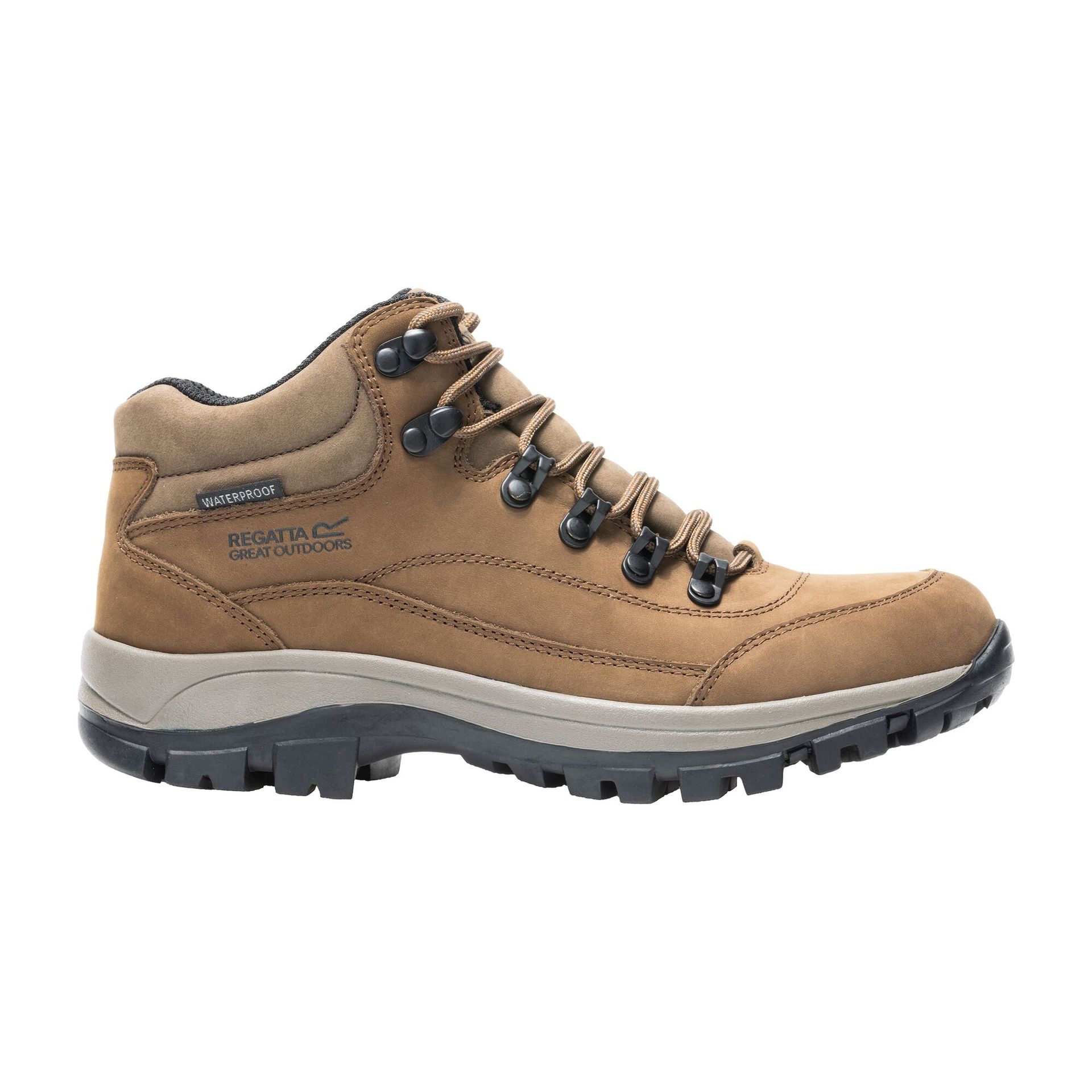 Regatta Buty damskie trekkingowe z membraną Bayton Leather Mid Brązowy, Rozmiar: 42