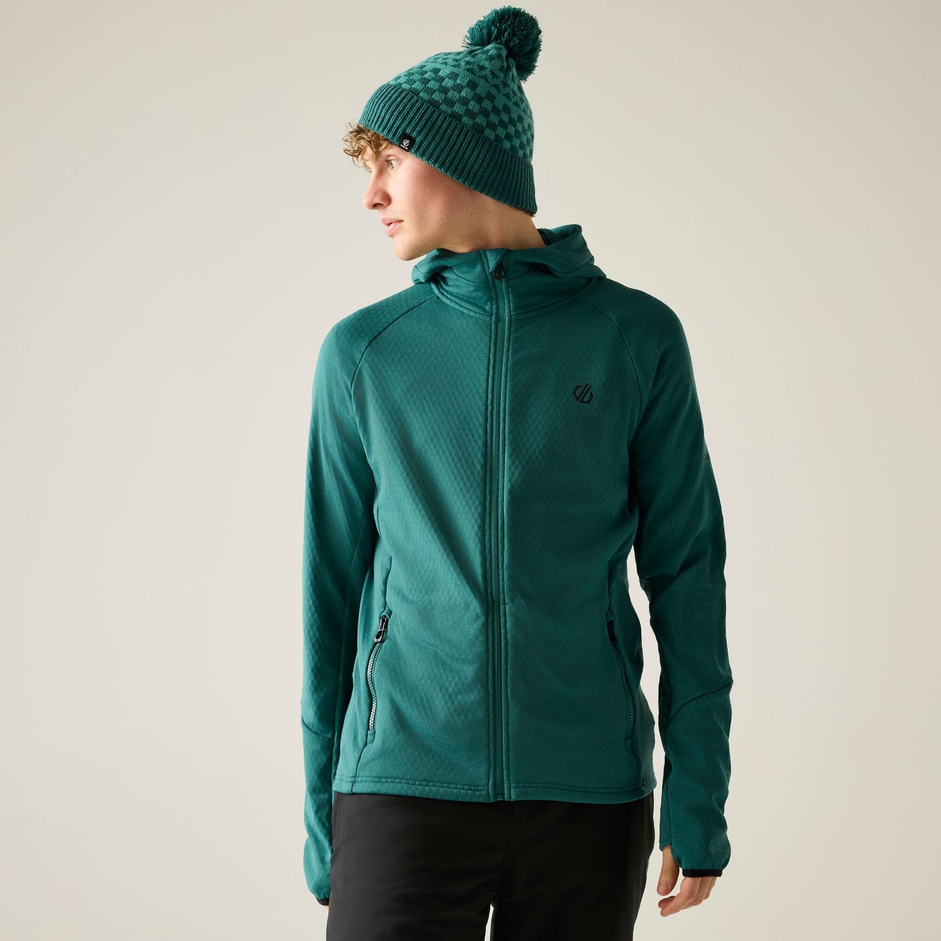 Dare 2b Bluza męska rozsuwana Venture Hooded Zielony, Rozmiar: 3XL