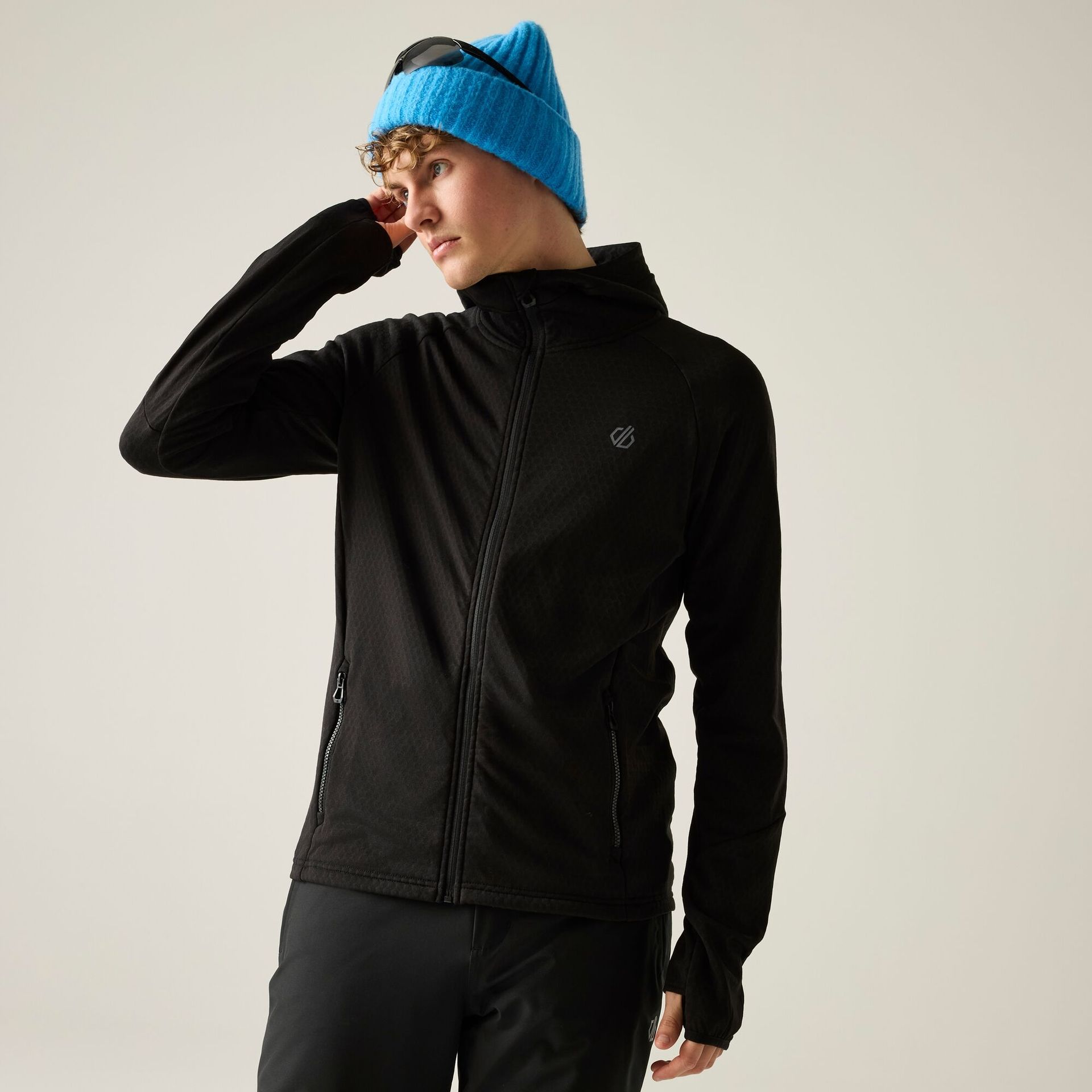 Dare 2b Bluza męska rozsuwana Venture Hooded Czarny, Rozmiar: L