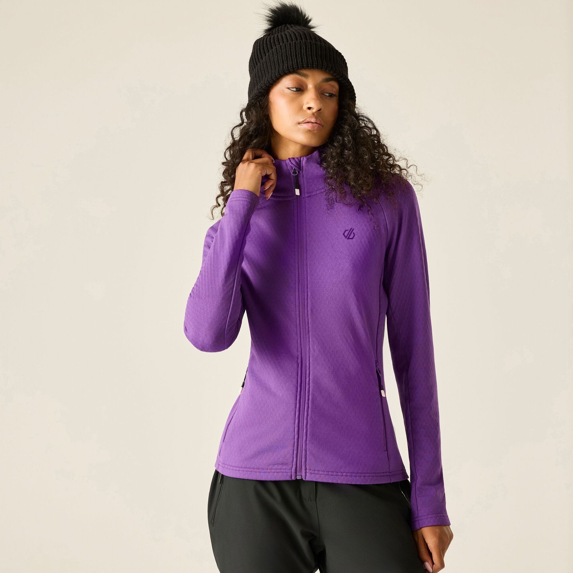 Dare 2b Bluza damska rozsuwana Ventura Hooded Fioletowy, Rozmiar: 46