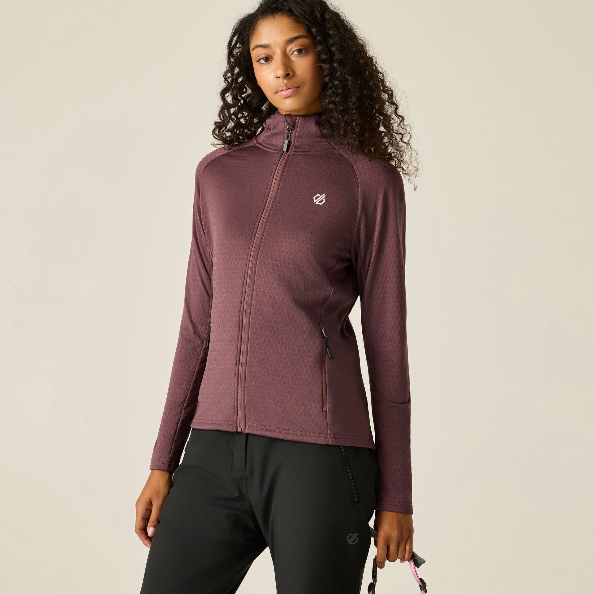 Dare 2b Bluza damska rozsuwana Ventura Hooded Fioletowy, Rozmiar: 46
