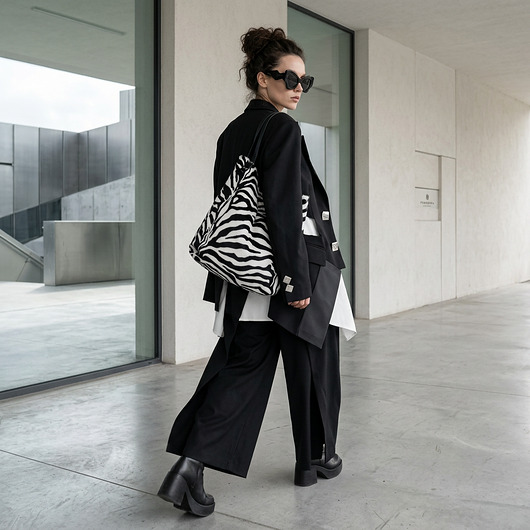 Torba tote XXL - zebra