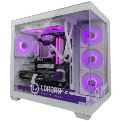 LORGAR Advanced PCA201-WH R5-7500F 32GB RAM 1TB SSD GeForce RTX5060Ti DLSS 4.5 Wi-Fi LRG-PCA201-WH
