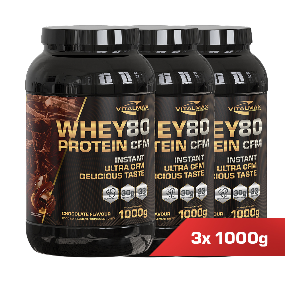 Vitalmax Whey Protein 80 3000g (3x1000g)