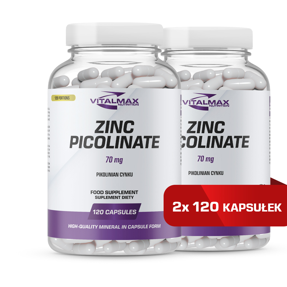 Vitalmax Zinc Picolinate 70mg 240 kapsułek