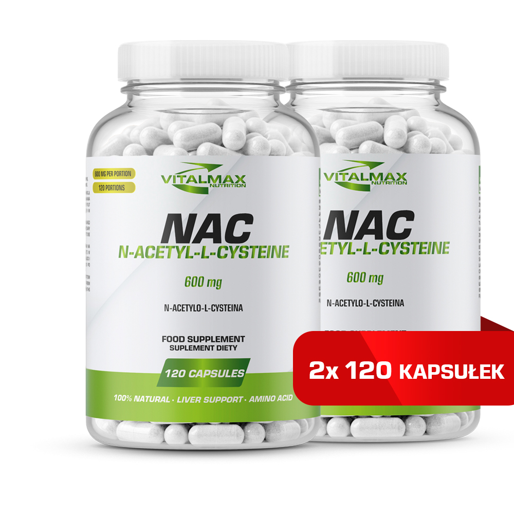 Vitalmax NAC N-Acetyl-L-Cysteine 600mg 240 kapsułek