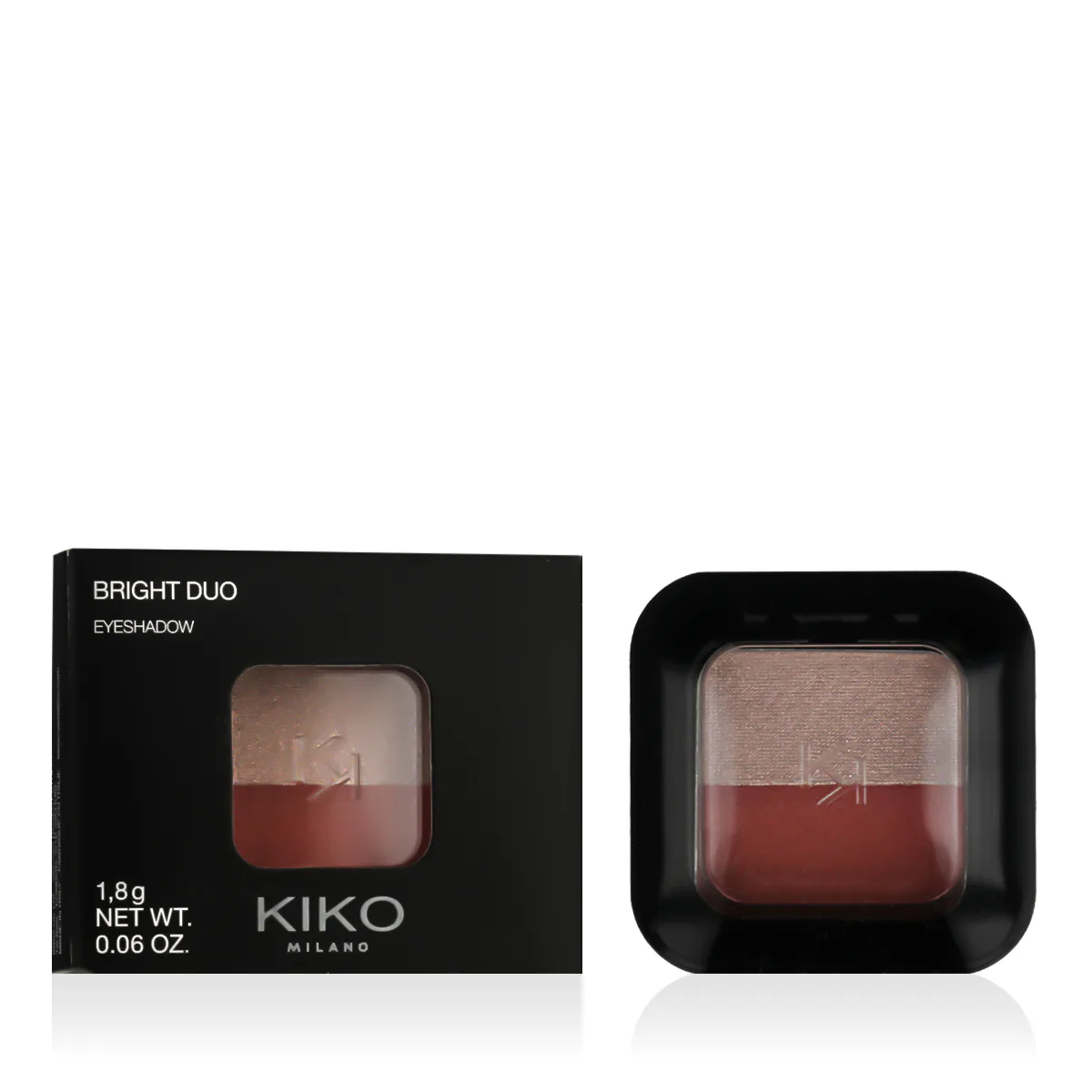 KIKO MILANO Bright Duo Eyeshadow 1,8 g odcień 07 Light Rose/Rosy Peach