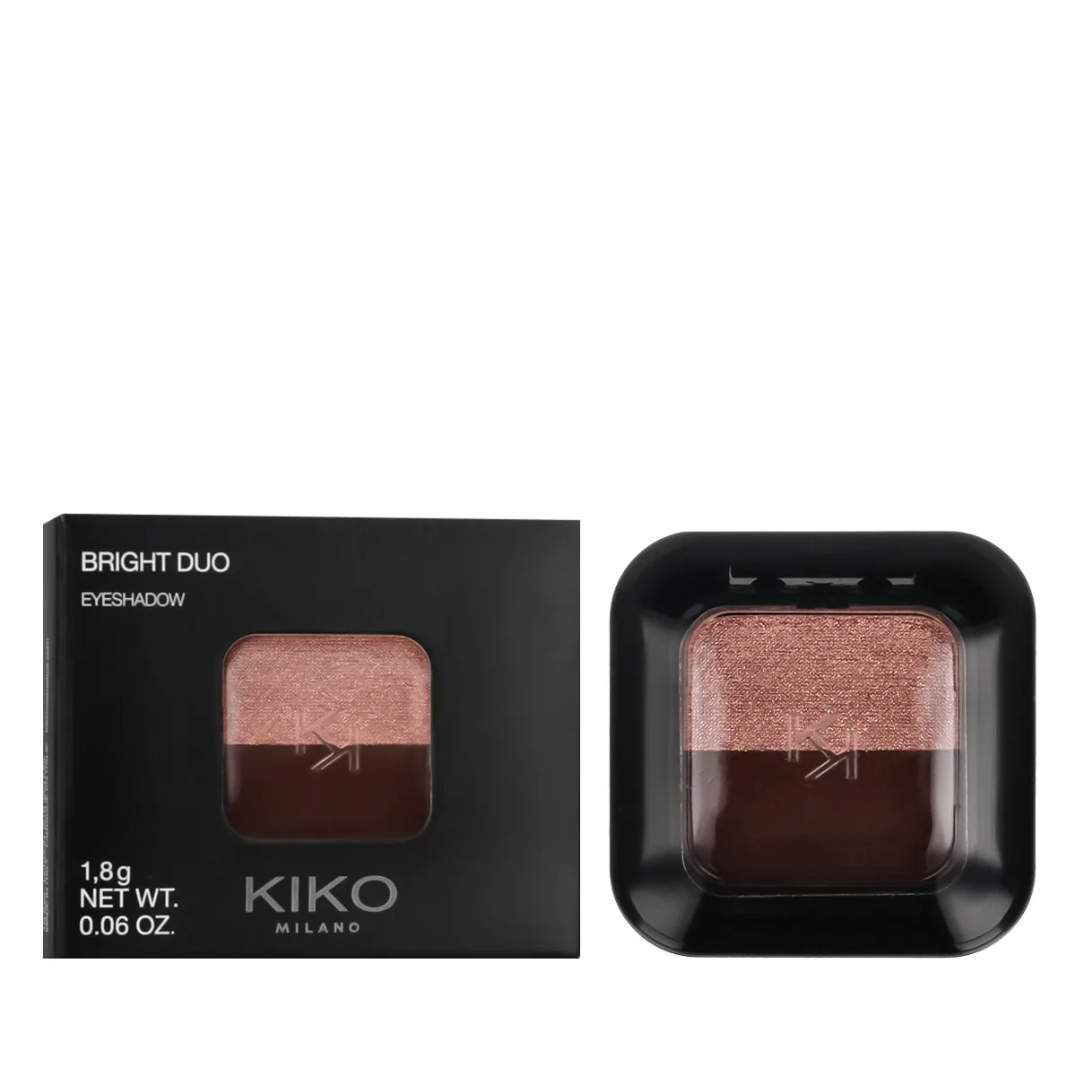 KIKO MILANO Bright Duo Eyeshadow 1,8 g odcień 12 Coral/Dark Brick