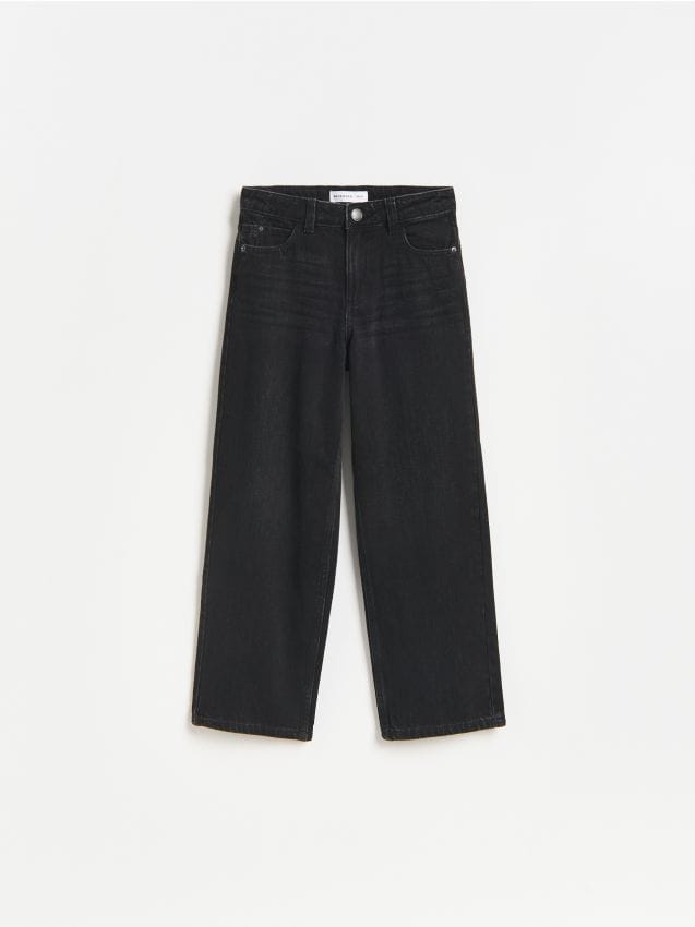 Reserved - Jeansy straight - czarny
