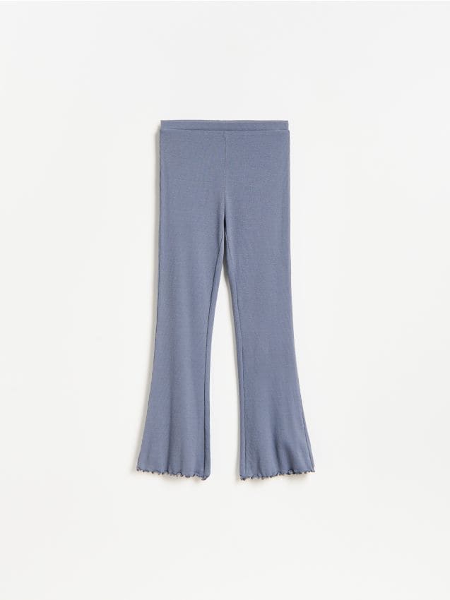 Reserved - Legginsy flare - niebieski