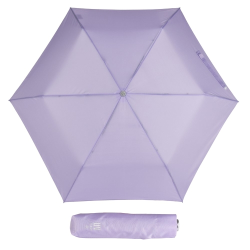 Parasol Damski Perletti Manualny Ekstra Slim UV50 Liliowy Lekki Do Torebki