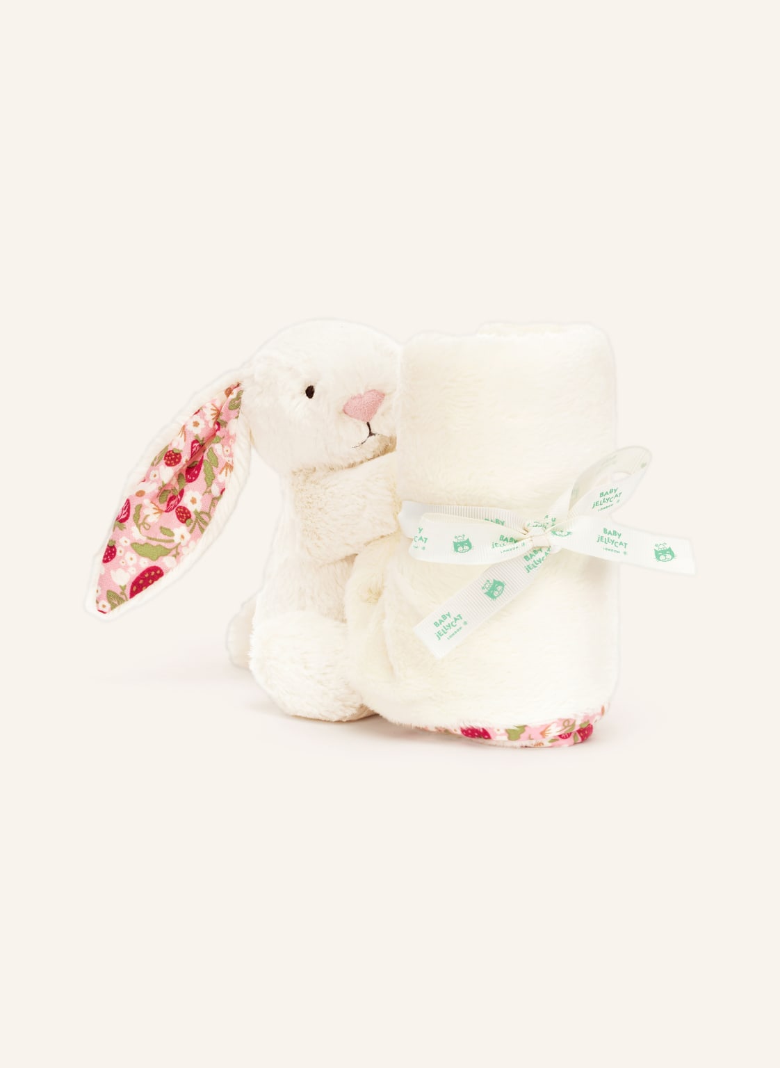Jellycat Kocyk Blossom Cream Bunny Berry weiss
