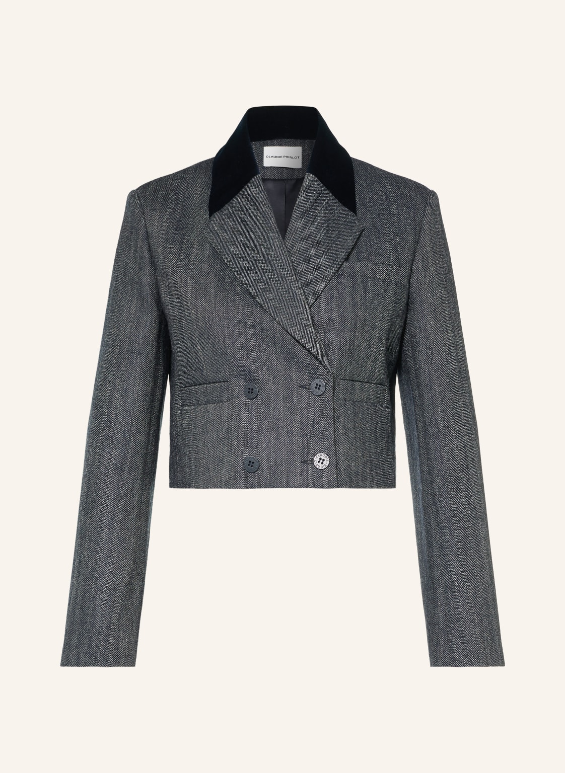 Claudie Pierlot Krótka Marynarka blau