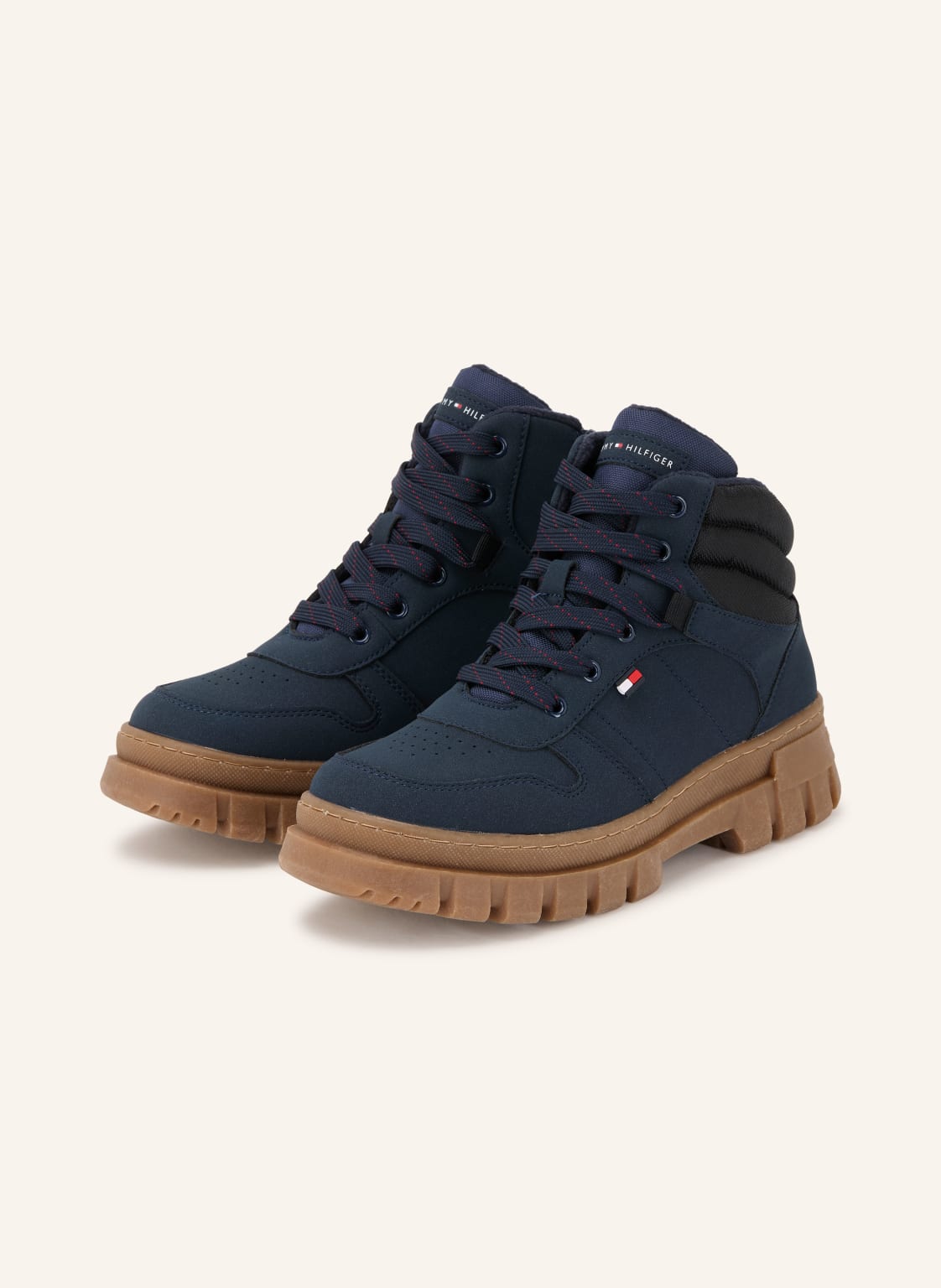 Tommy Hilfiger Botki Sznurowane blau