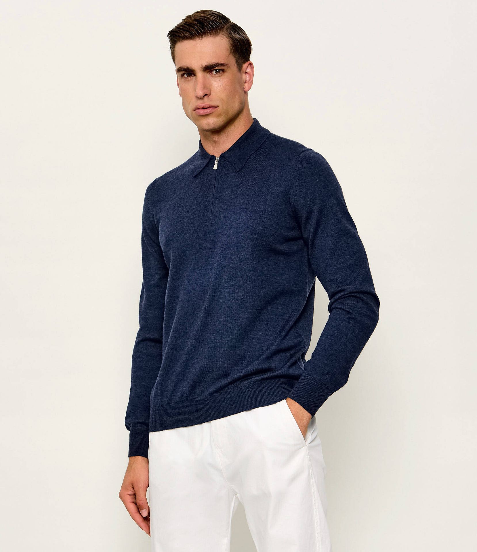 Gran Sasso Wełniane polo Tennis Regular Fit