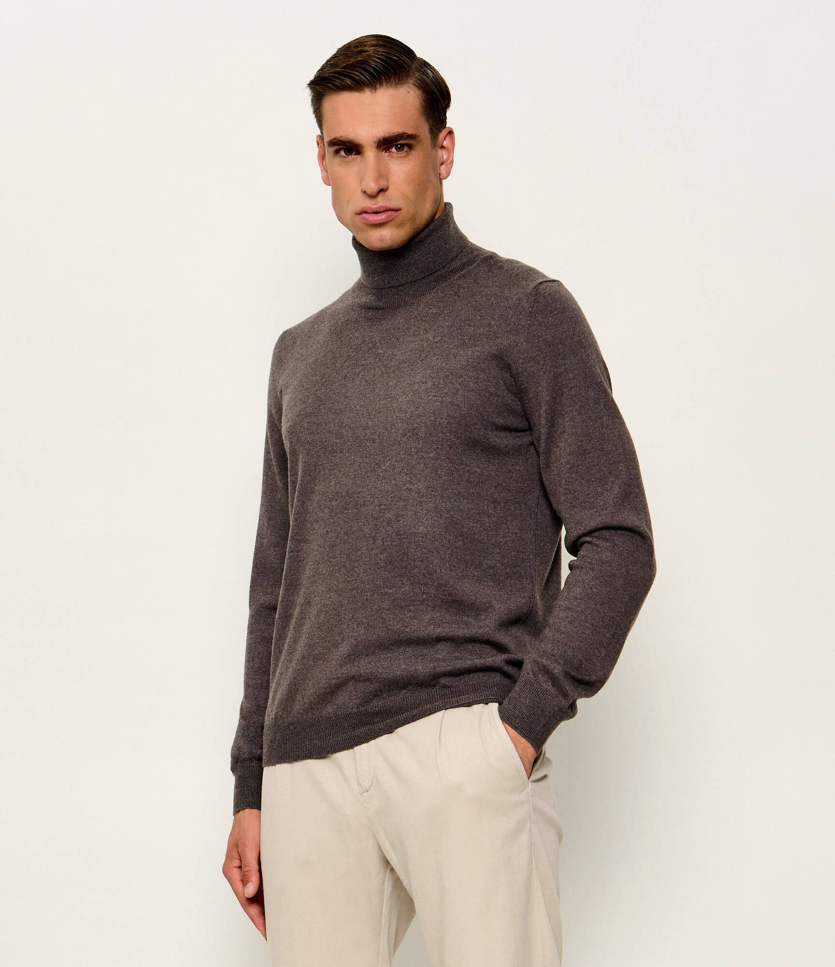 Gran Sasso Wełniany golf Regular Fit