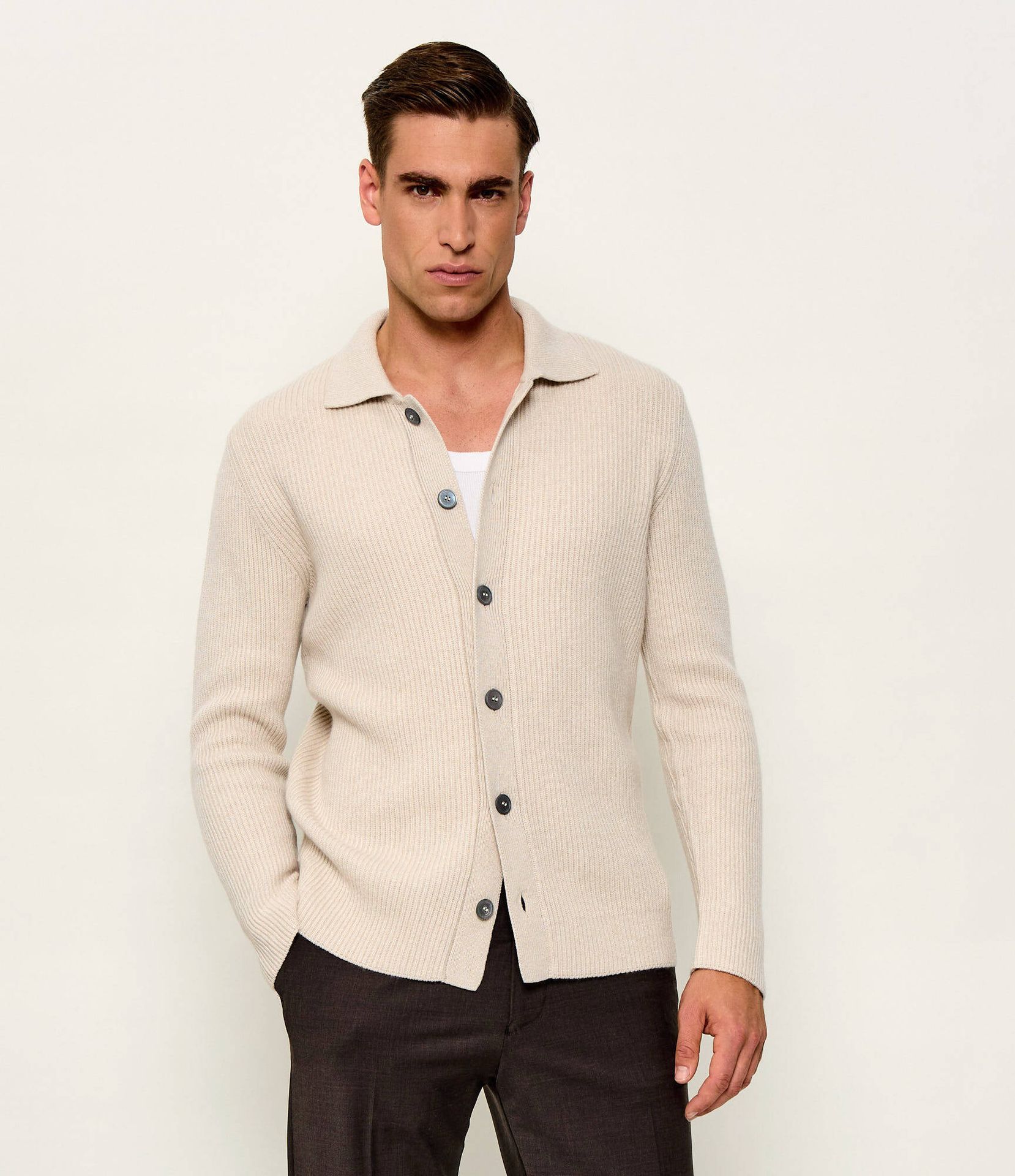 Gran Sasso Wełniany kardigan Regular Fit