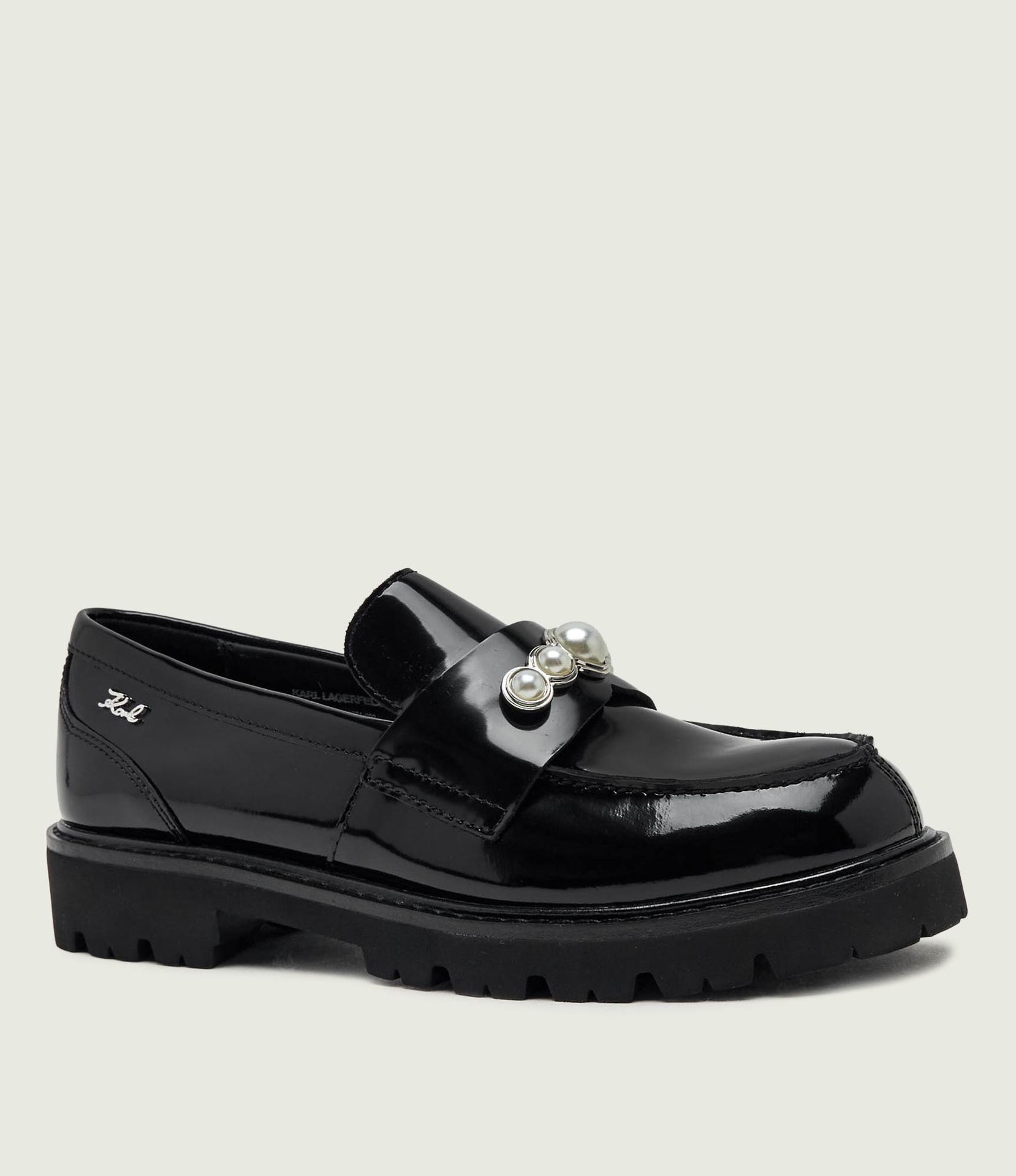 Karl Lagerfeld Skórzane loafersy Lowell