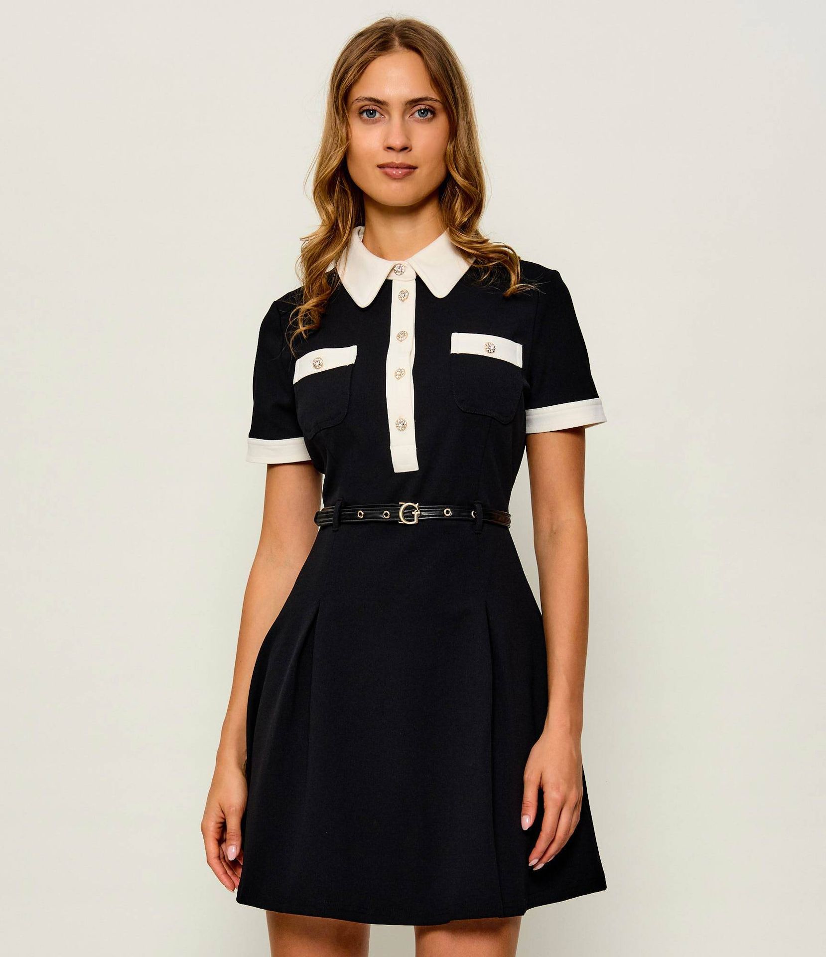 GUESS Sukienka z paskiem Claudie