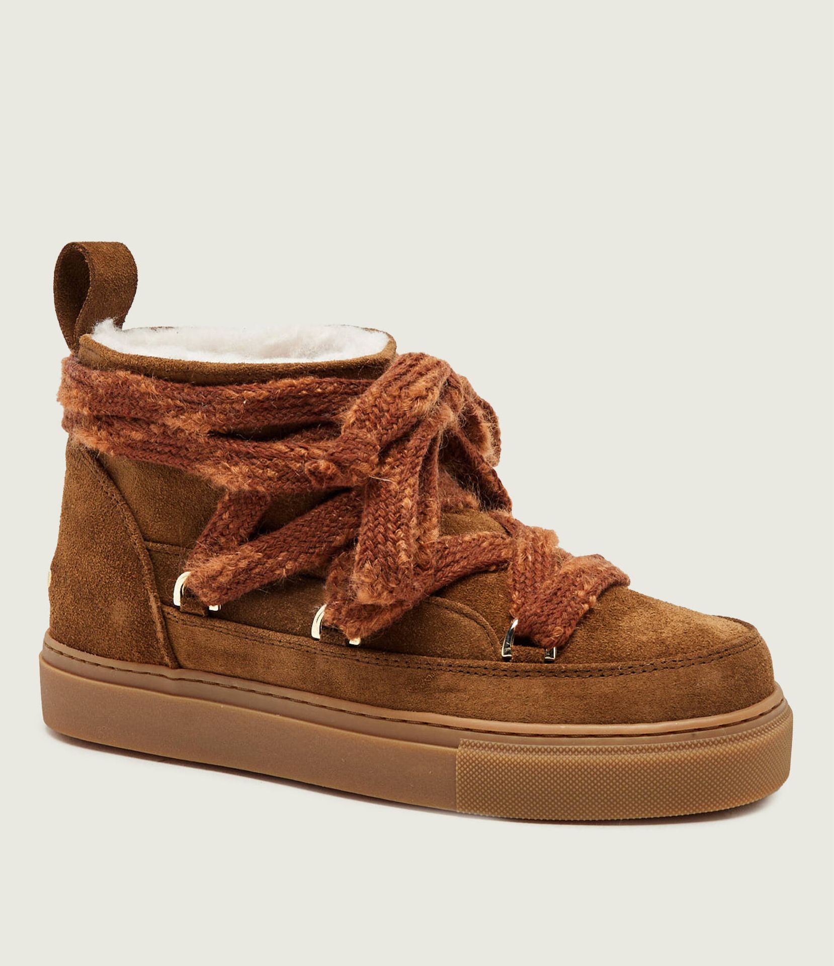 INUIKII Śniegowce Knot zamsz shearling