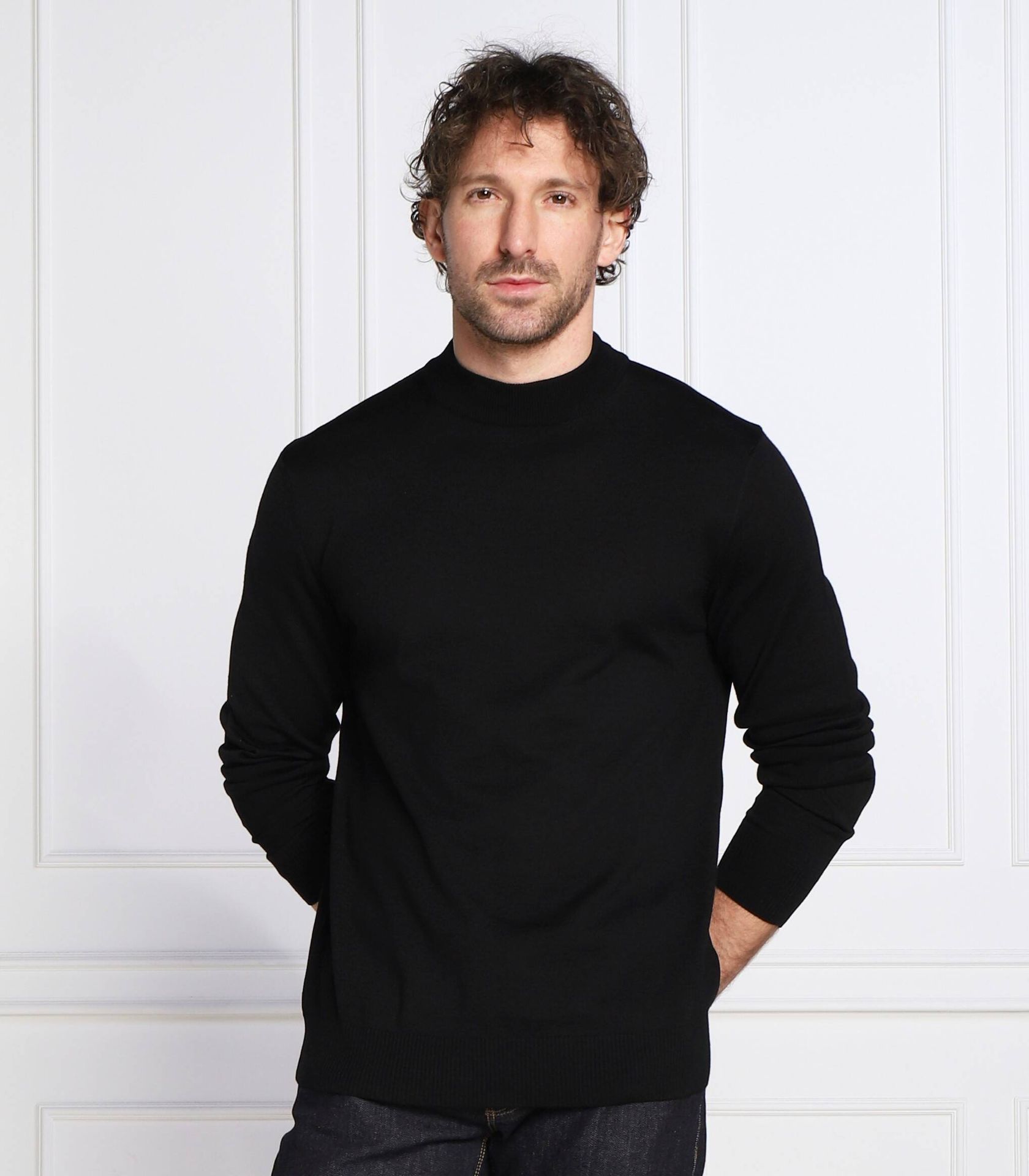 Joop! Wełniany sweter Davide Regular Fit