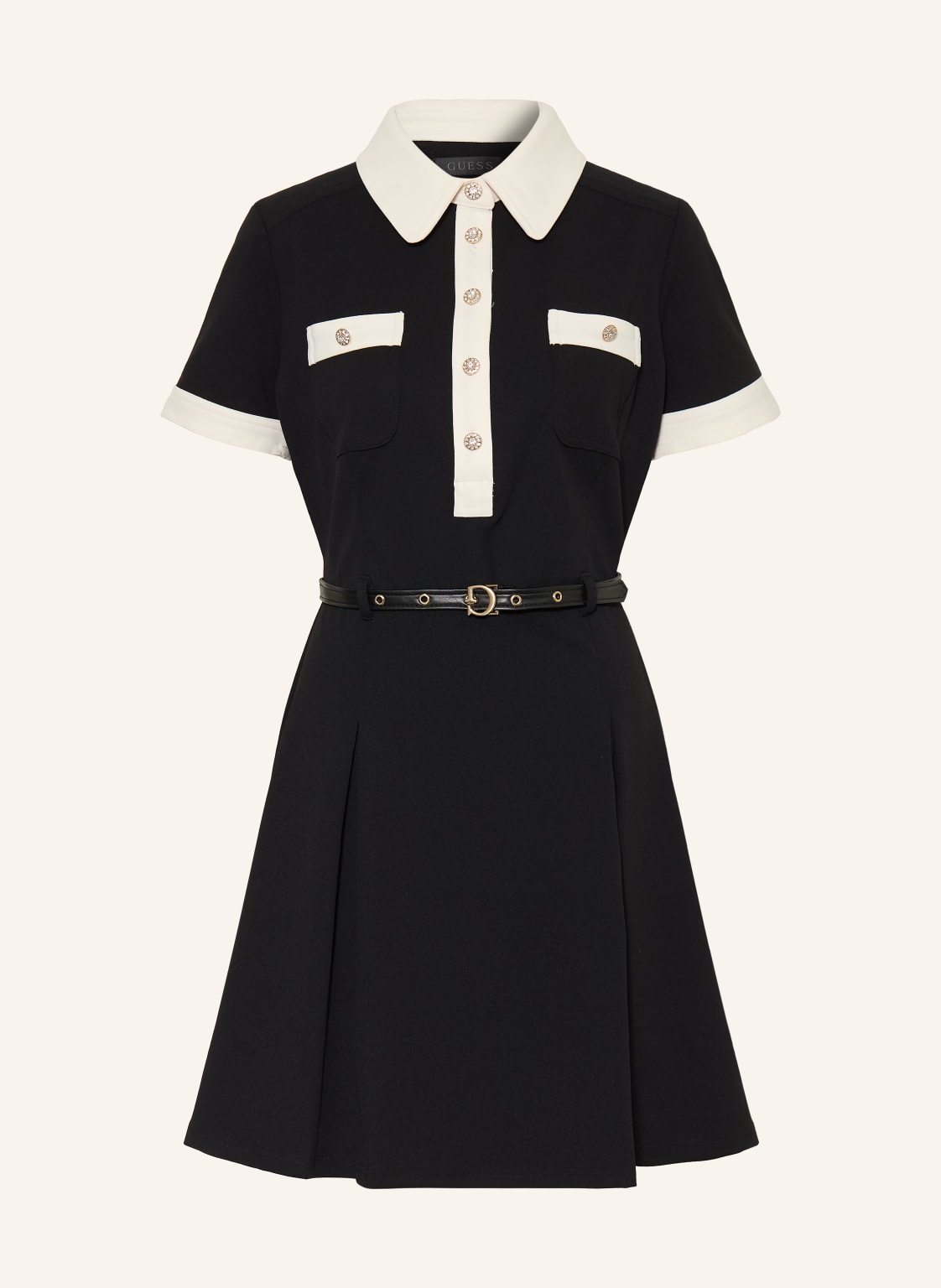 Guess Sukienka Claudie schwarz