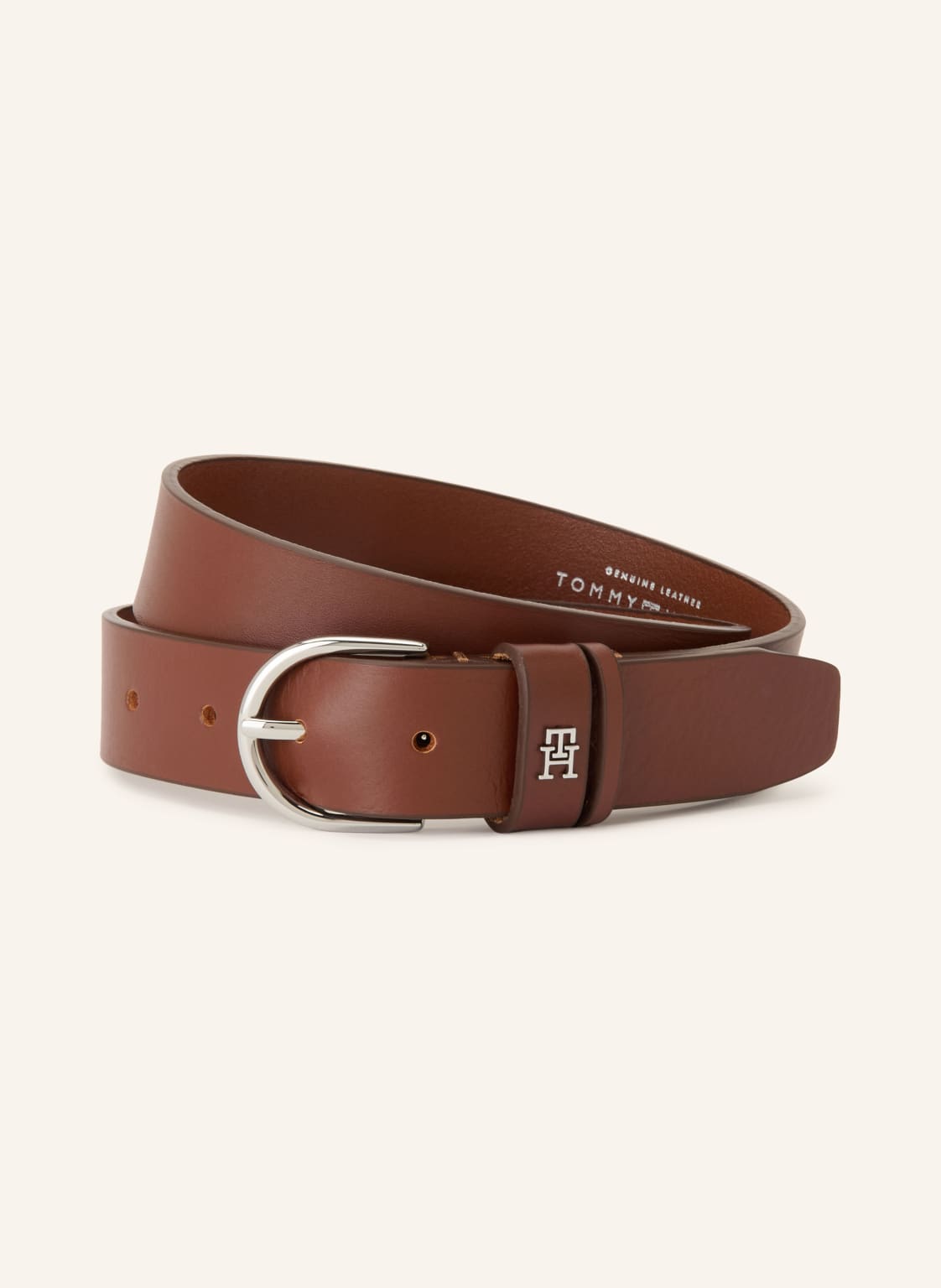 Tommy Hilfiger Pasek Skórzany braun