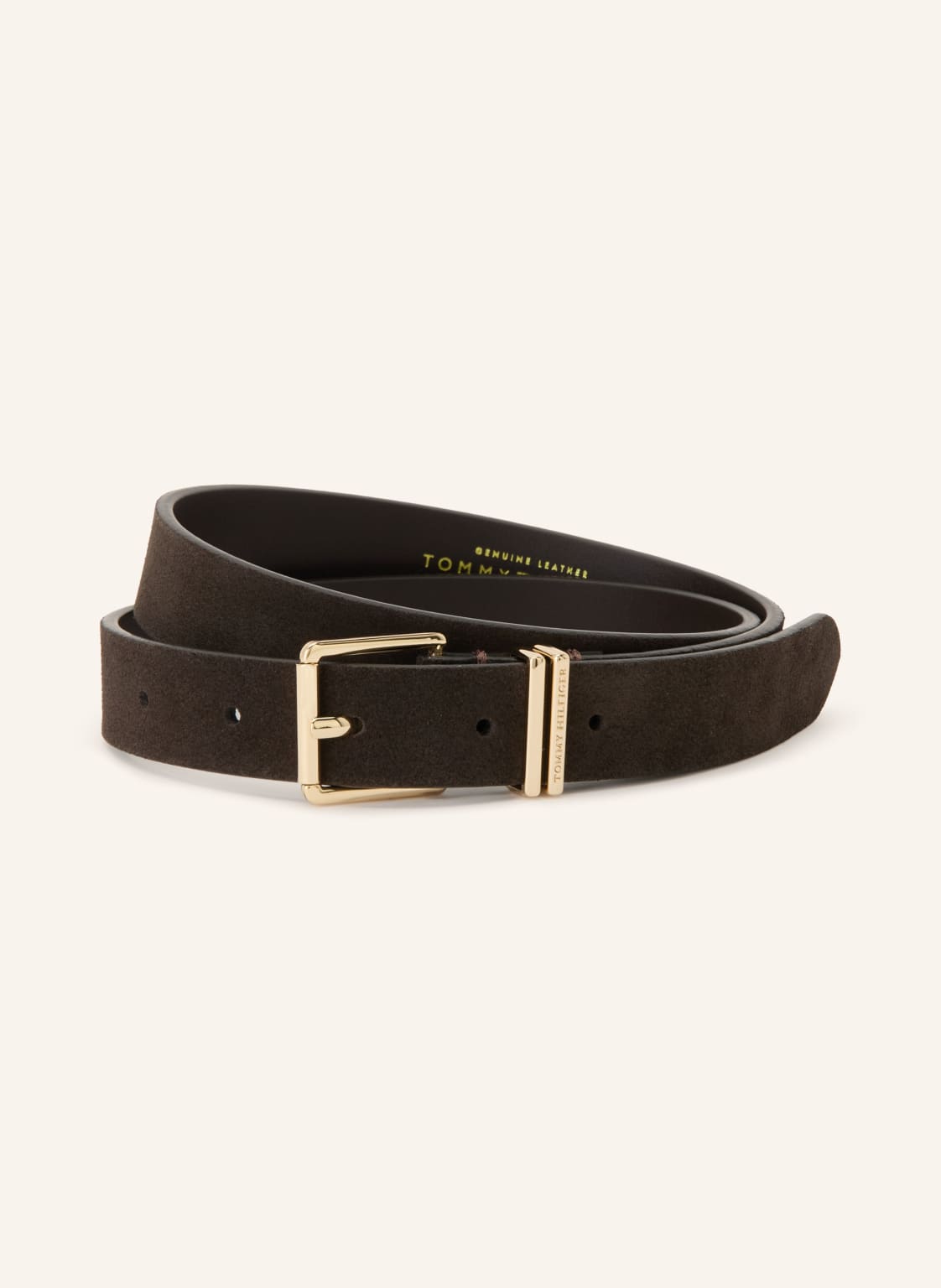 Tommy Hilfiger Pasek Skórzany braun