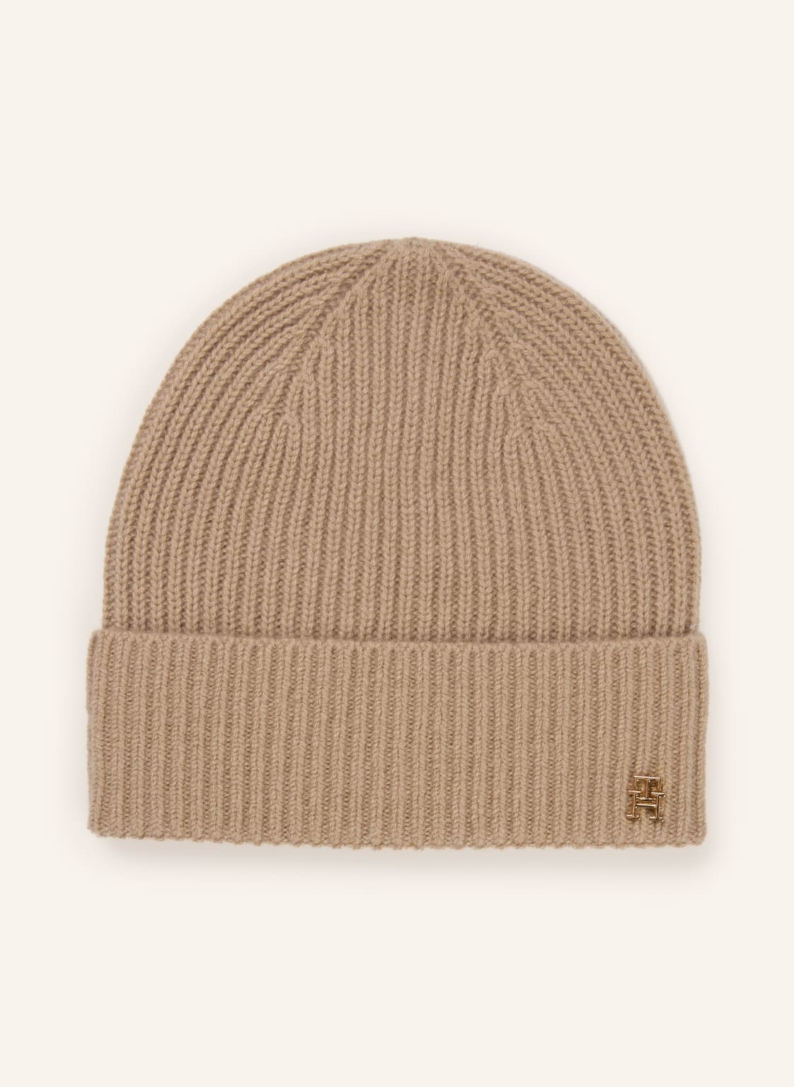 Tommy Hilfiger Czapka Z Kaszmiru beige