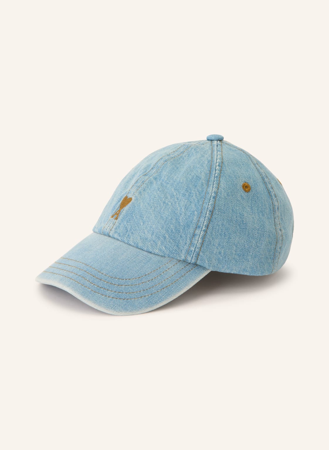 Ami Paris Czapka Z Daszkiem Z Jeansów blau