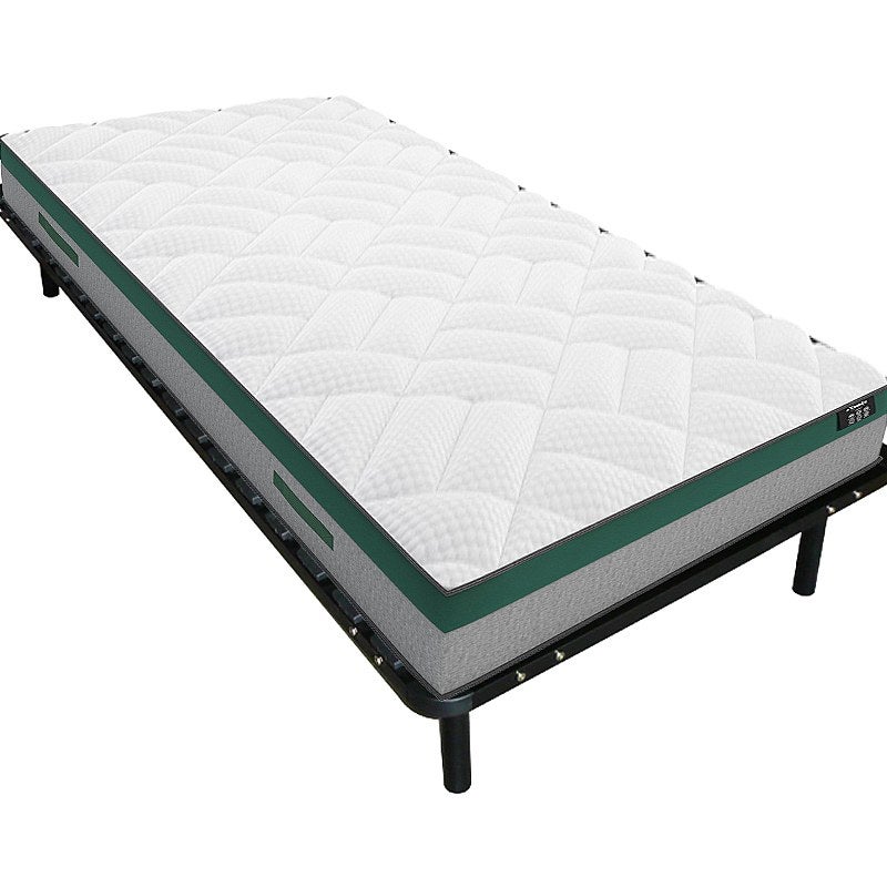 Zestaw stelaż listwowy + materac ze sprężynami kieszeniowymi gr. 22cm PRESTIGE marki YSMÉE - 90 x 200 cm