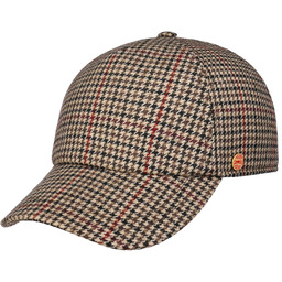 Czapka British Houndstooth by Mayser, beżowy, One Size