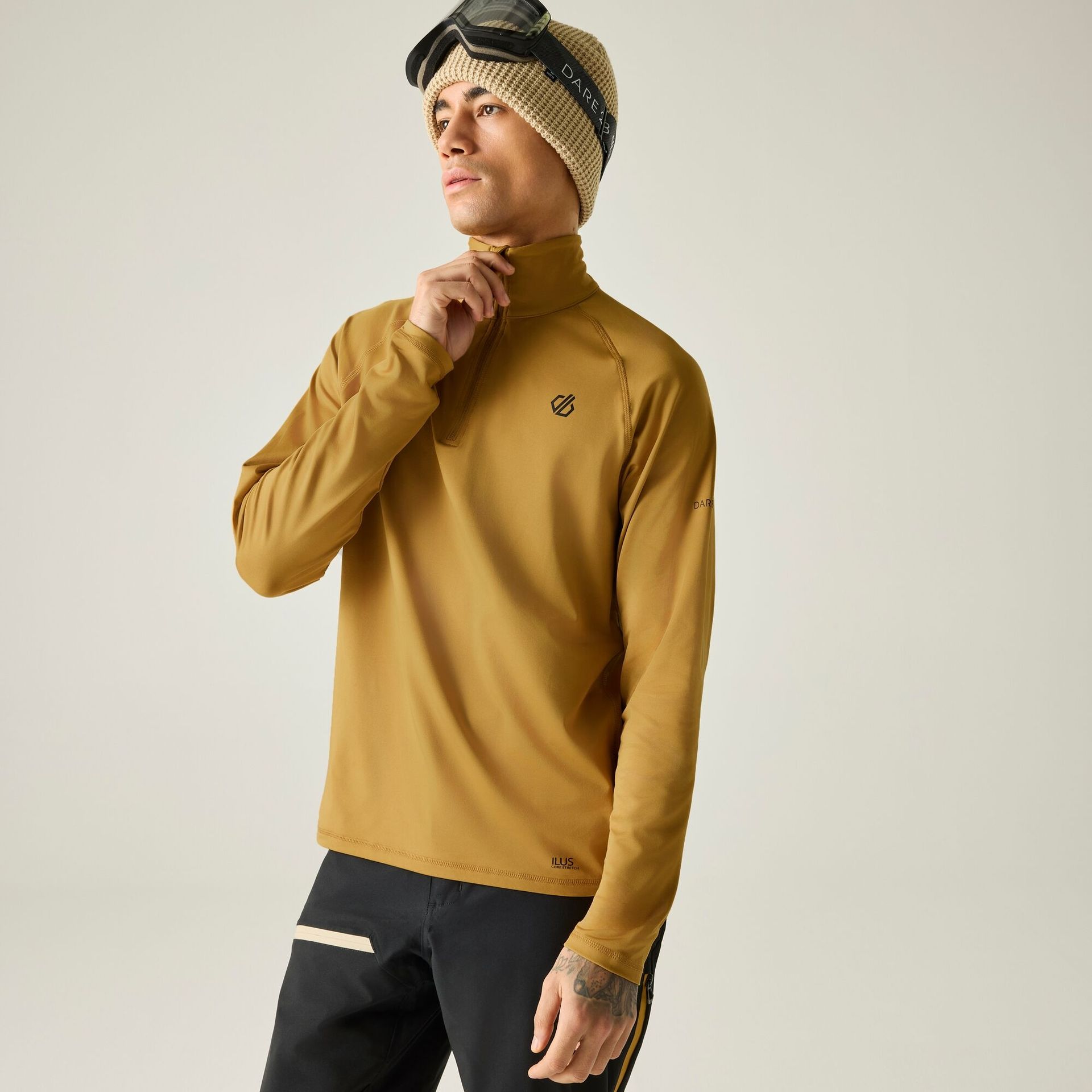 Dare 2b Bluza męska z suwakiem Fuse Up II Brązowy, Rozmiar: XS