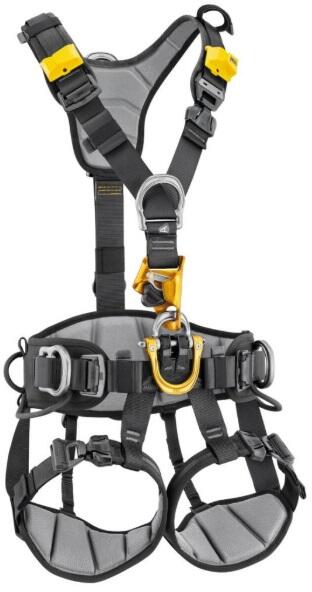 Uprząż Petzl ASTRO INT Rozmiar 2 czarno/żółta z blokadą CROLL L i piankami 3D
