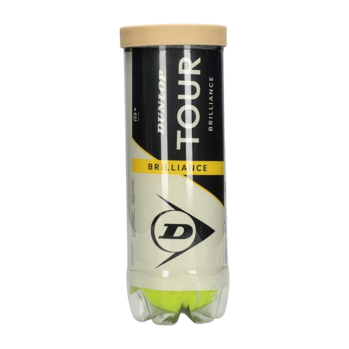 Piłki do Tenisa Dunlop D TB TOUR BRILLANCE 3 PET 601620 Żółty