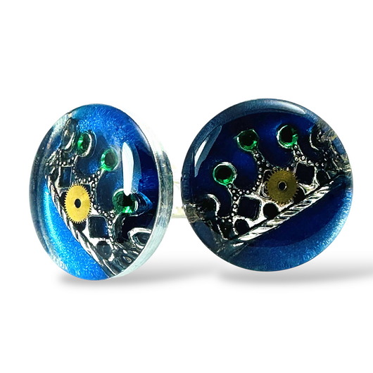 Spinki do mankietów - KRÓL ŻYCIA (BLUE)