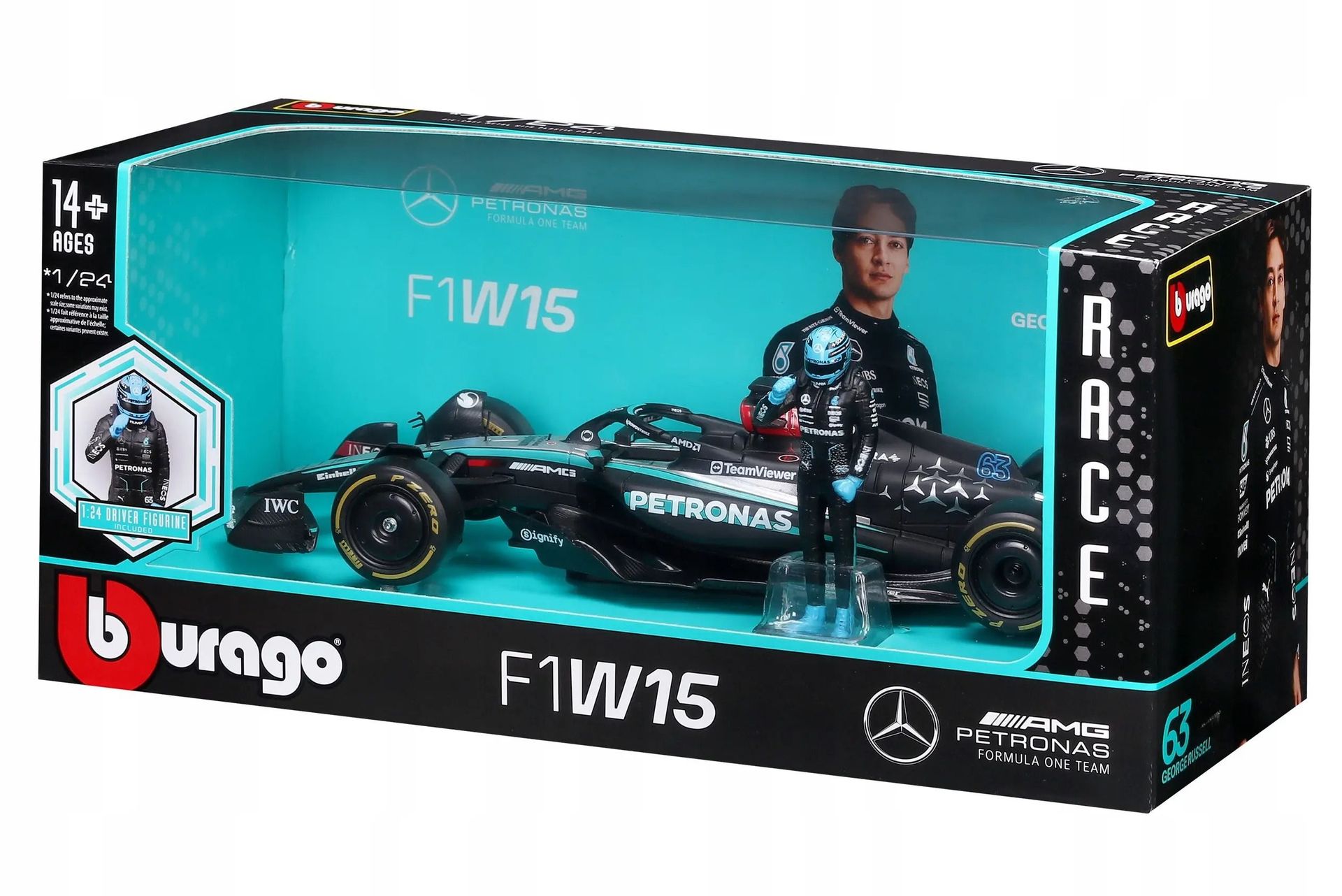 Formula F1w15 Mercedes G.Russell 124 - model lub pojazd