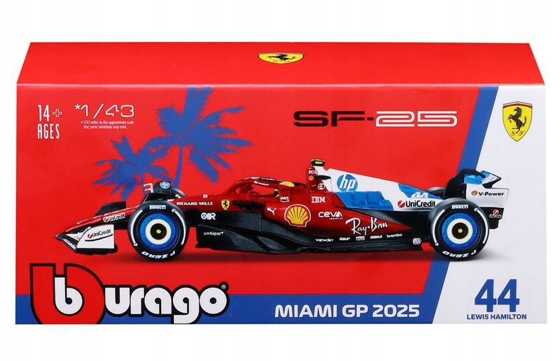 Ferrari Formula Sf25 L.Hamilton 143 - model lub pojazd