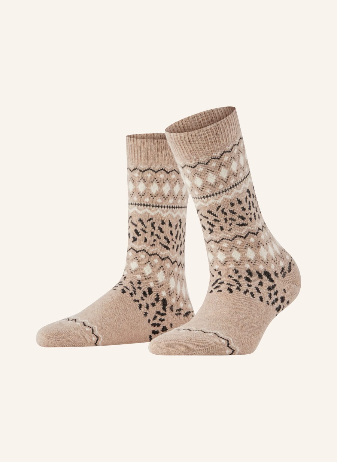 Falke Skarpety Cosy Wool beige