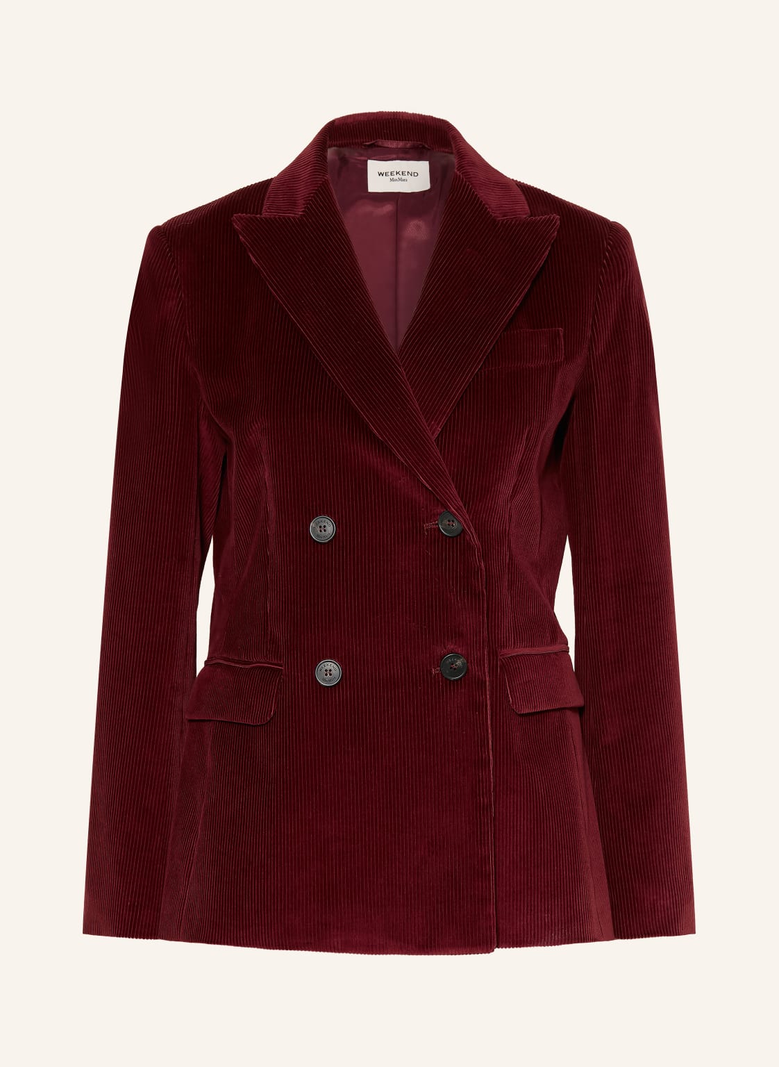 Weekend Max Mara Marynarka Z Sztruksu Katanga rot