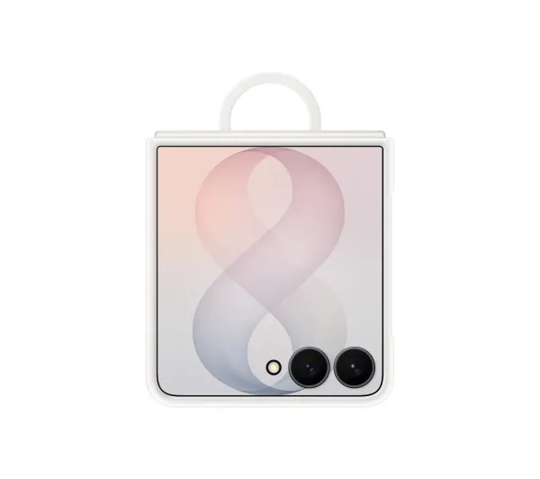 Samsung Silicone Ring Magnet Case do Galaxy Z Flip8 Kremowy