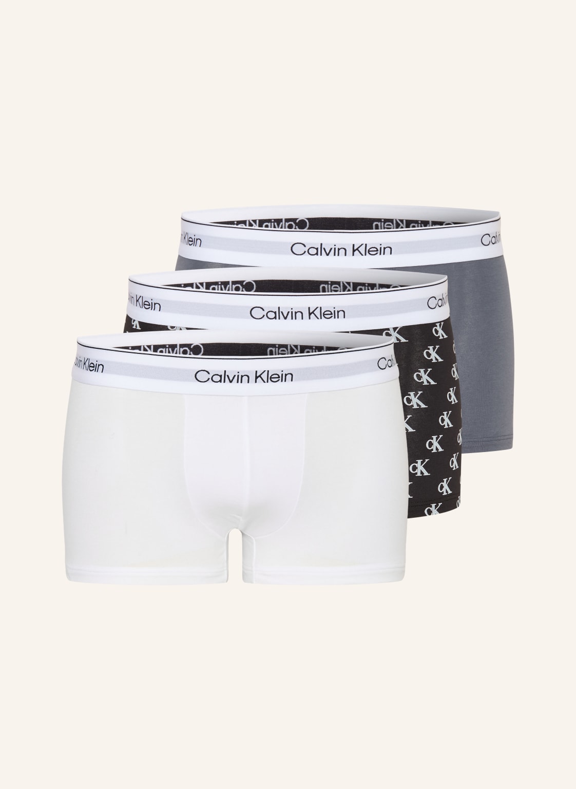 Calvin Klein Bokserki Icon Cotton Stretch Low Rise, 3 Szt. weiss