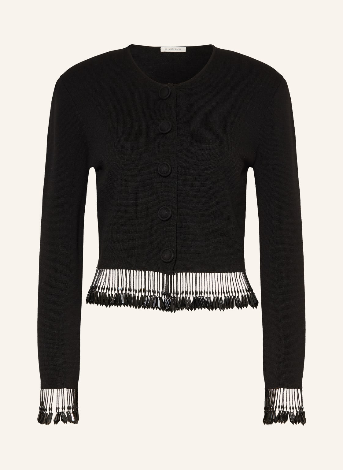 By Malene Birger Kardigan Shelly Z Kamieniami Ozdobnymi schwarz